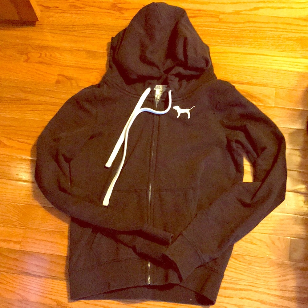Victoria’s Secret black zip hoodie